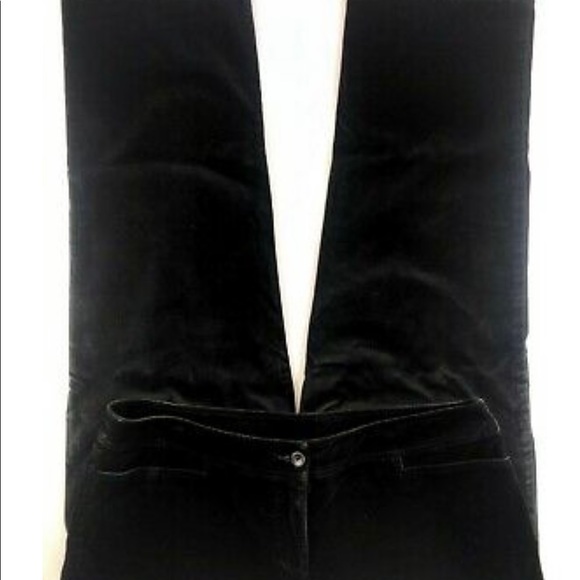 EILEEN FISHER BLACK VELVET PANTS 👖 - Picture 2 of 8
